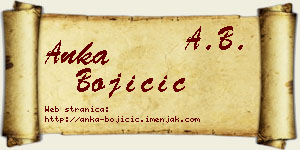 Anka Bojičić vizit kartica